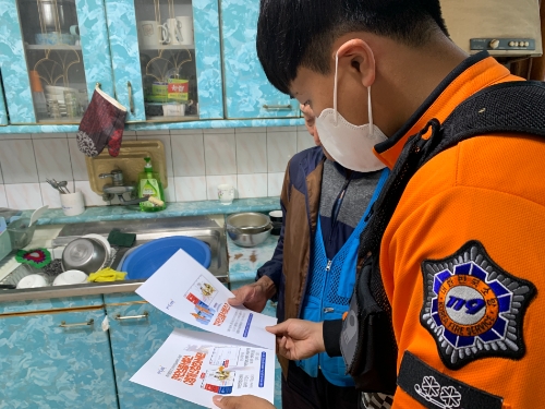 안심콜 홍보 / 사진 제공 : 무인소방서