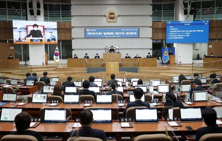 경기도의회 2022년 정례회 3차본회의 장면(사진=경기도의회)