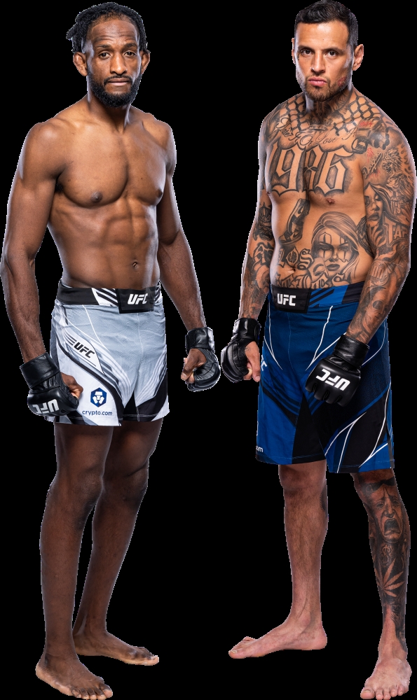 웰터급 최다 20승의 매그니(왼쪽)와 5연승에 실패한 스트리트 파이터 로드리게스(사진=UFC)