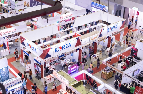 호치민 프랜차이즈 박람회 한국관 현장상담 / 사진 제공 : 한국농수산식품유통공사