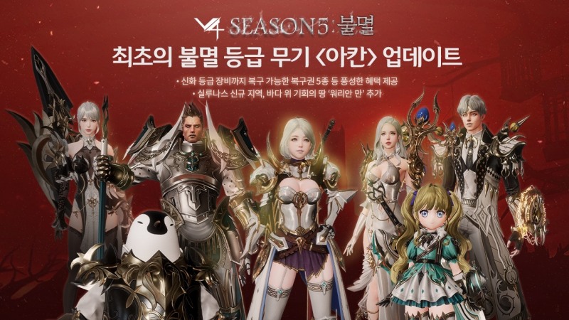 넥슨, 'V4' 3주년 기념 '전쟁의 시대 시즌5' 업데이트