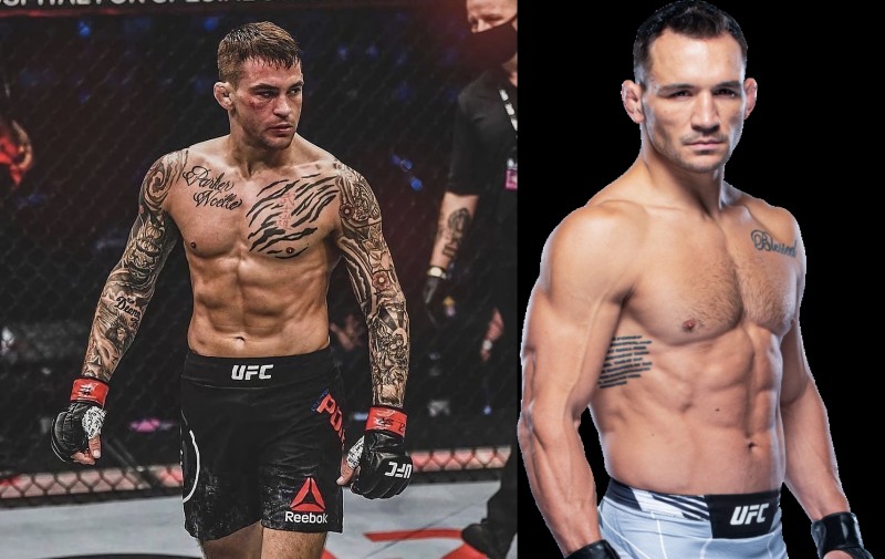 타이틀 도전 후 재기의 랭킹전을 벌이는 포이리에(왼쪽)와 챈들러(사진=UFC)