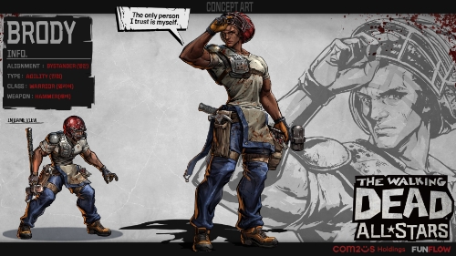 ‘워킹데드: 올스타즈’에 새롭게 등장하는 캐릭터, ‘브로디’ / 사진 제공 : 컴투스홀딩스