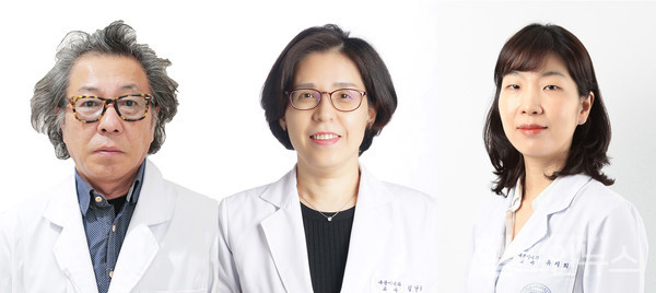 (왼쪽부터)고려대안산병원의생명연구센터신철연구교수,내분비내과김난희,유지희교수