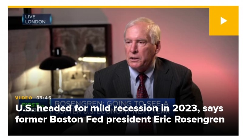 사진=CNBC 홈페이지, 에릭 로젠그렌 전 보스턴 연방준비은행(연은) 총재