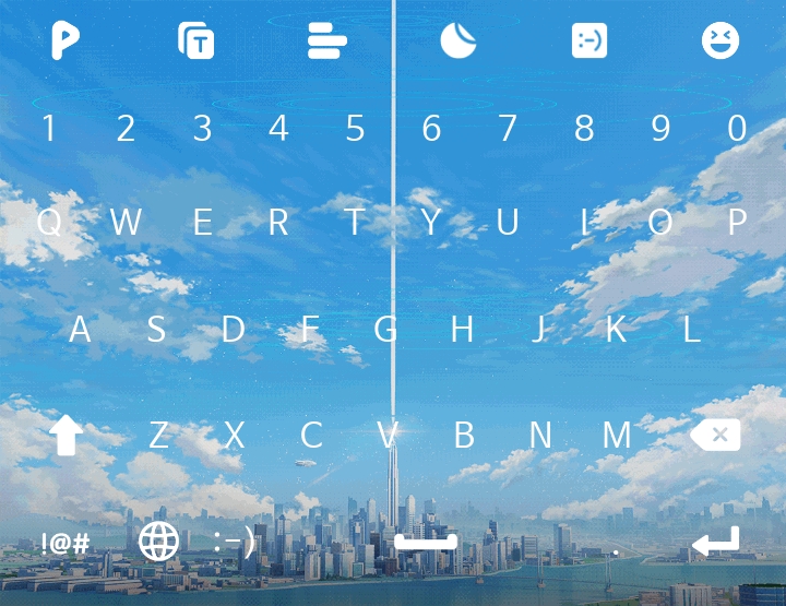 '블루 아카이브' 테마 키보드,