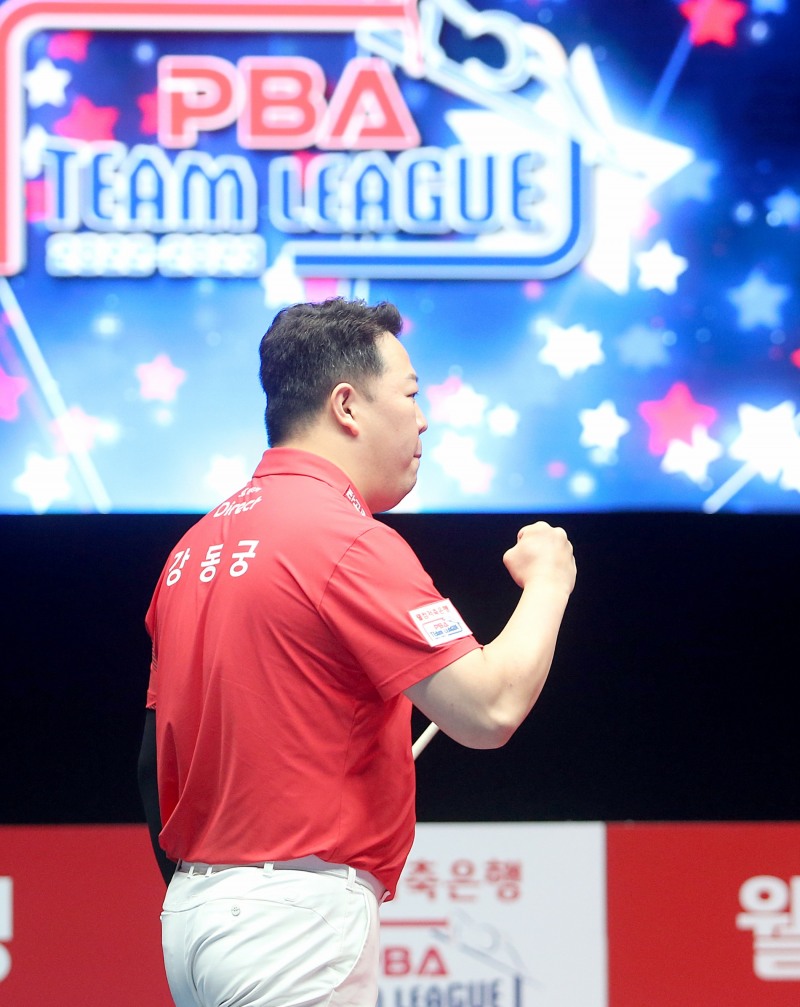 모처럼 SK의 승리를 이끈 강동궁(사진=PBA)