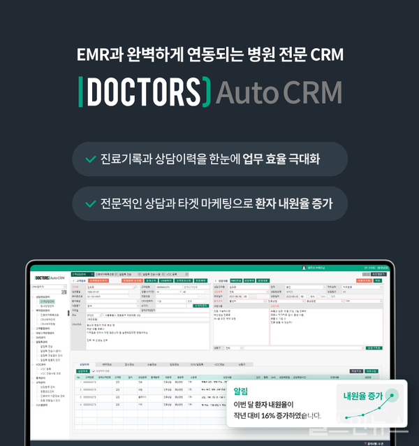 헥톤프로젝트병원CRM솔루션닥터스AutoCRM출시