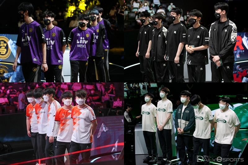 지스타컵 2022에 참석하는 LCK 4팀.