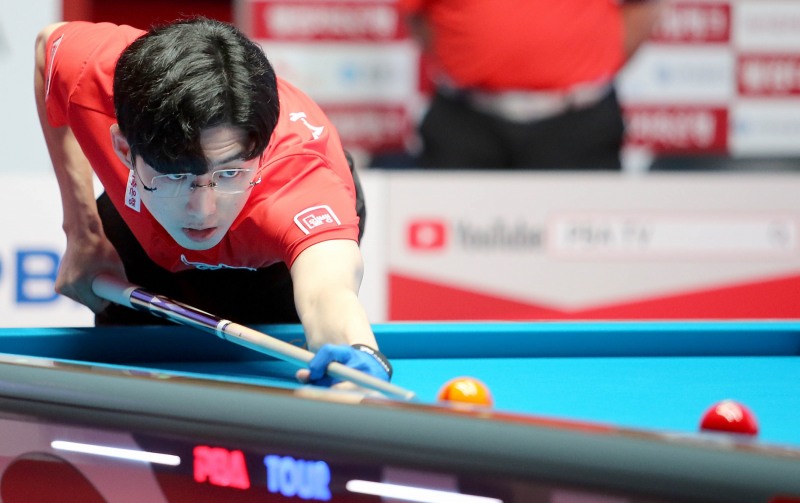 당구의 아이러니, 존재감 없는 에버1위의 조용한 승부사 한지승, 분노의 샷-PBA