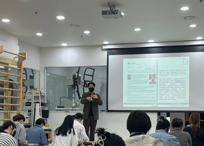 13차 SBP Basic Course 진행 현장 케이슈로스 이상길 대표. (사진: 케이 슈로스)