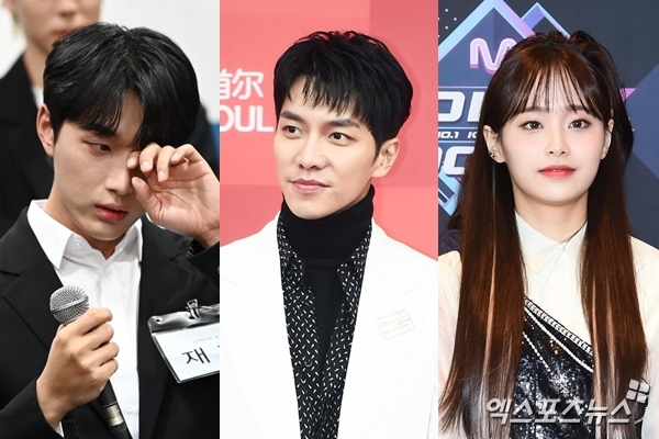 사진=오메가엑스(왼쪽), 이승기(가운데), 츄(오른쪽)/출처=엑스포츠 뉴스