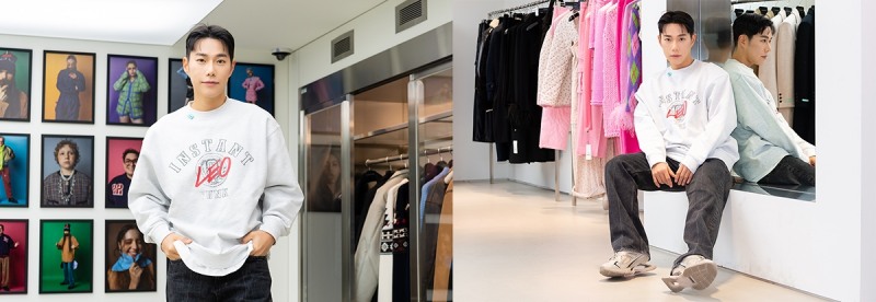 27일, 인스턴트펑크 압구정 플래그십스토어에 방문한 레오제이 (사진제공 : 레페리)