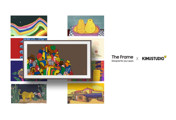 삼성전자 '더 프레임', 키뮤스튜디와 맞손…특별한 디자이너들 독창적 작품 선봰다