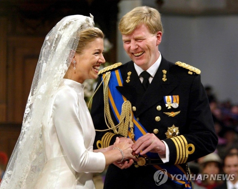 막시마와 네덜란드 빌럼-알렉산더르 왕세자의 결혼 [연합뉴스 자료사진]
