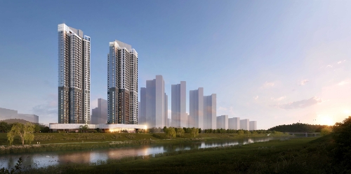 진주혁시도시 푸르지오 퍼스트시티 석경투시도