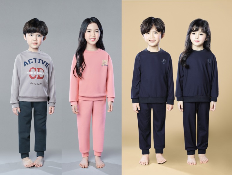 BYC, 겨울철 아동용 맨투맨 상하 제품 선보여
