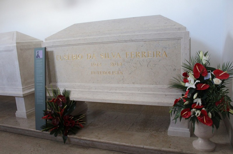 포르투갈 국민영웅으로 추앙받은 에우제비우는 리스본 '내셔널 판테온'에 안치되어 있다. [위키피디아 사진 캡처]