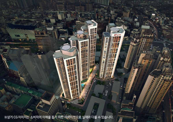 힐스테이트 동대구 센트럴 조감도 / 제공 : 현대건설