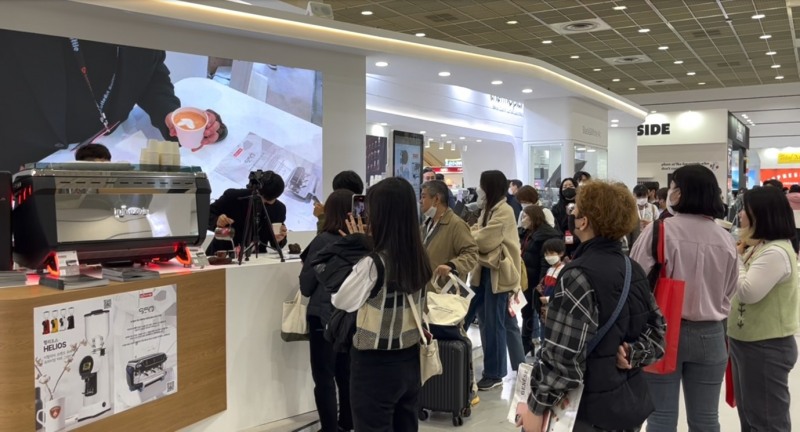 오진양행, 2022 서울 카페쇼 통해 라떼아트 시연 행사 이벤트 진행