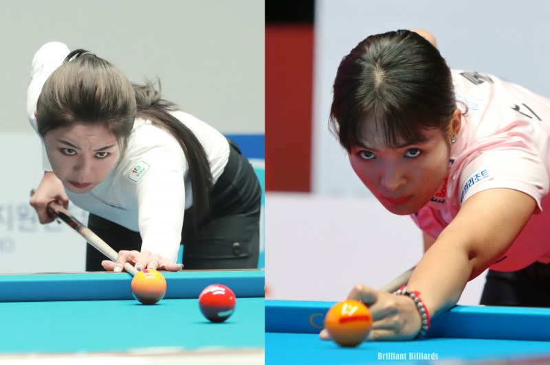 김가영, 다관왕 경쟁자 임정숙 꺾고 제자 김진아와 8강전. 스롱, 김보미도 8강행-하이원LPBA챔피언십