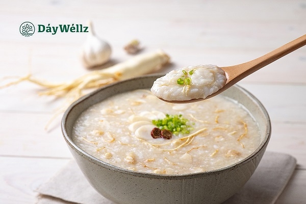 사진=푸드테크기업 데이웰즈와 모회사 미스터아빠의 70여년 전통인삼죽 HMR 브랜드 '건강한수’ 제품 사진예시