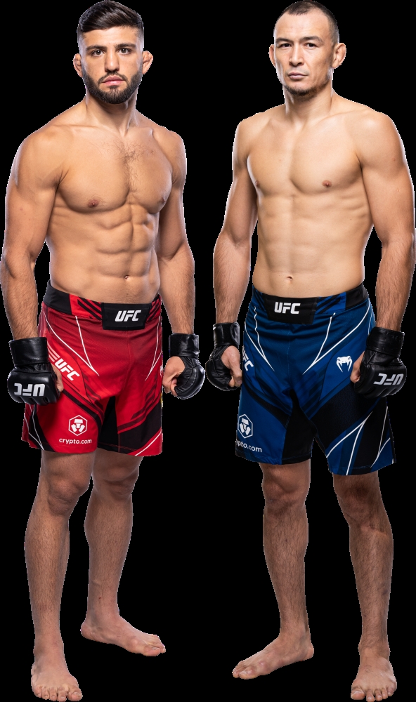 라이트급 두 신성 사루키안(왼쪽)과 이스마굴로프(사진-UFC)