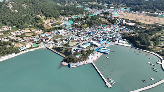 도시재생 뉴딜 사업(특화재생형) 대상지로 선정된 금일읍 전경 (사진제공 = 완도군)