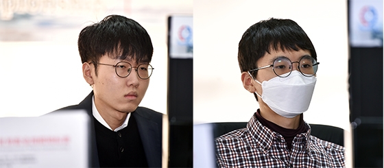 제14회 춘란배 세계프로바둑선수권대회 4강에 나란히 오른국내랭킹 1, 2위인 신진서 9단(왼쪽)과 변상일 9단