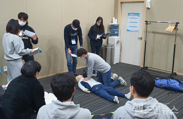12일부터14일까지진행된‘119구급대원고품질심폐소생술(CPR)팀리더교육’현장