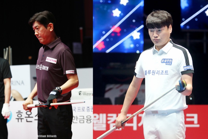 32가에 오른 김재근(왼쪽)과 강민구.(사진=PBA)