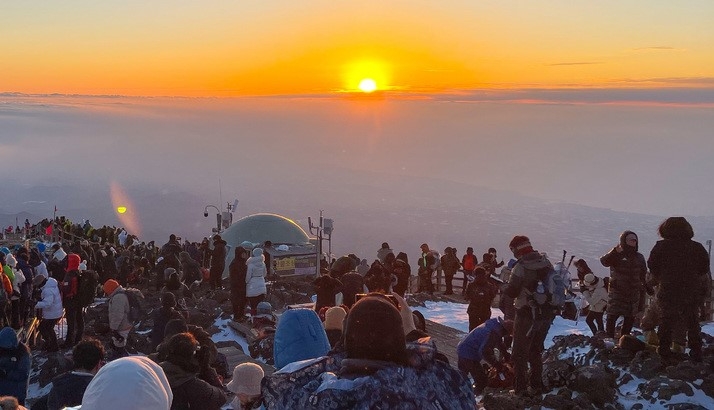 계묘년(癸卯年) 새해 첫날인 1일 오전 제주 한라산 정상에서 일출이 관측되고 있다. (사진=독자 제공)