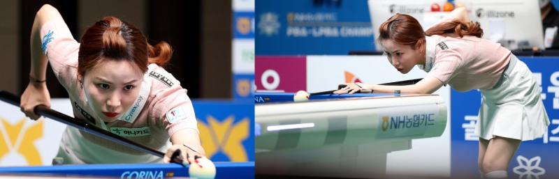 깜짝 등장한 스커트 패션 김진아-NH카드챔피언십4강전