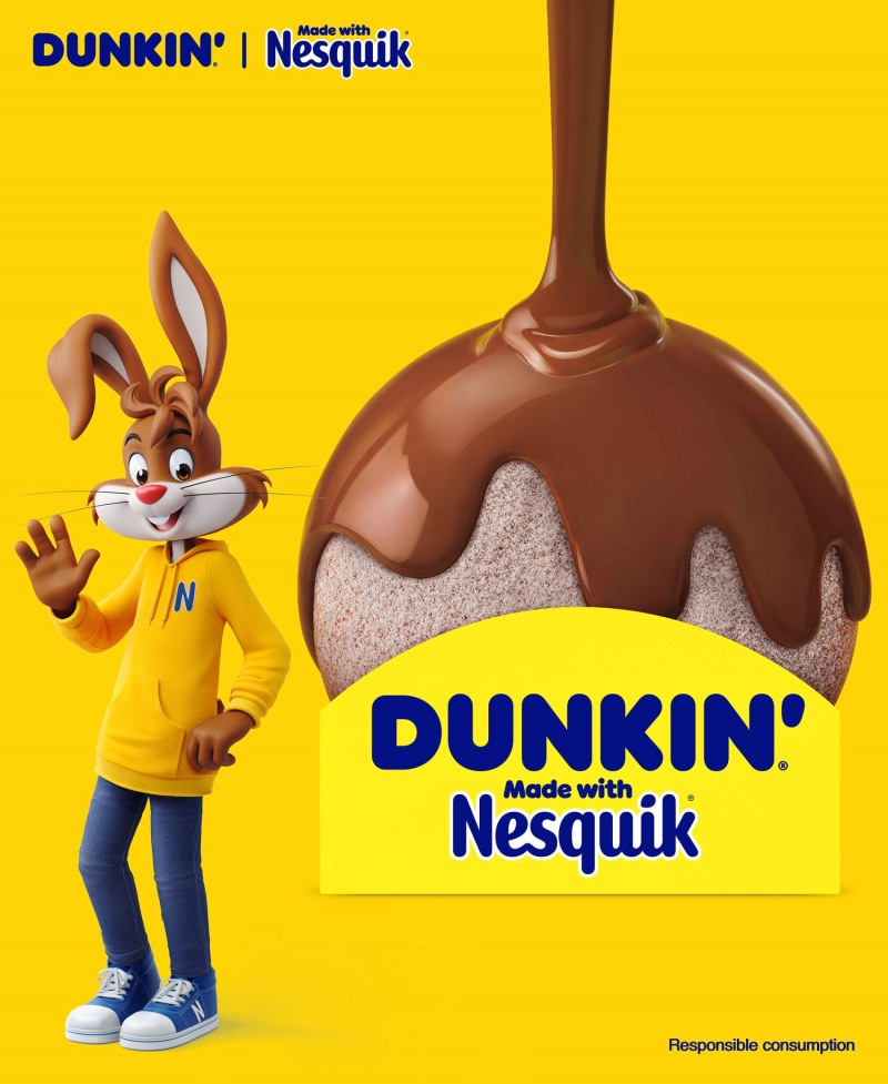 던킨, 2023년 검은 토끼의 해 맞아 ‘네스퀵 초코 도넛’ 3종 선보여