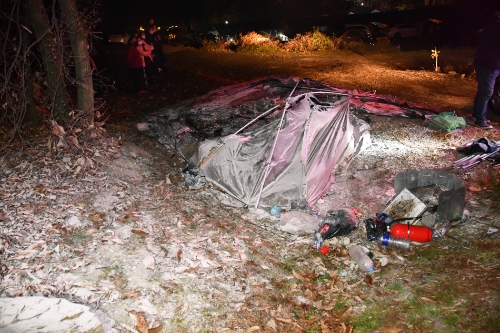 캠핑화재 모습 / 사진 제공 : 경기도