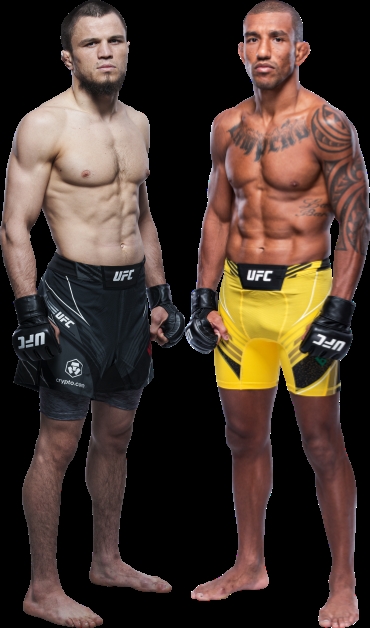 2023년 여는 15일의 UFC 밴텀급 경기에서 맞붙는 15전승의 우마르(왼쪽)와 바로셀로스(사진=UFC)