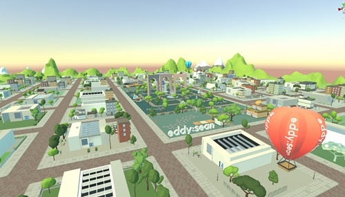 메타버스 플랫폼, 에디션(eddy:sean) 전경. 사진=프린트베이커리 제공