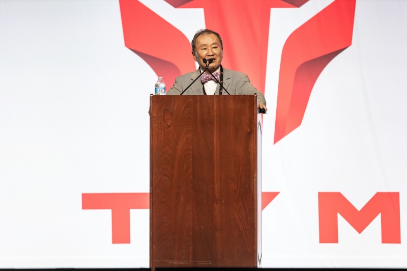 2023 TYM Next Generation에 참여해 연설을 하고 있는 김희용 회장(사진제공: TYM)