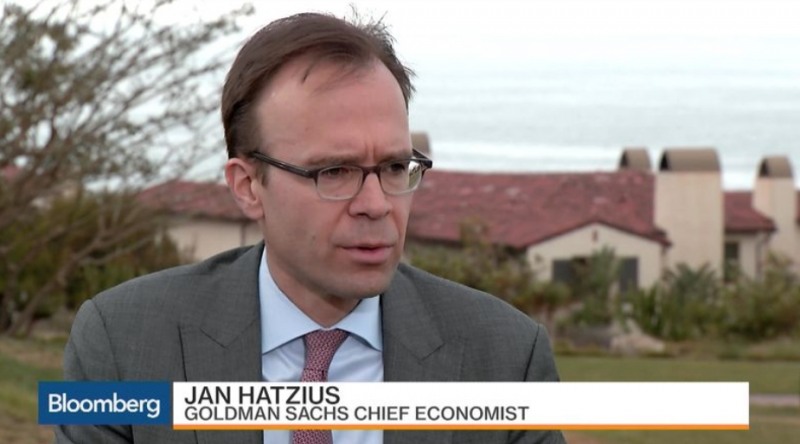 사진=블룸버그, 골드만삭스 얀 하치우스 수석이코노미스트