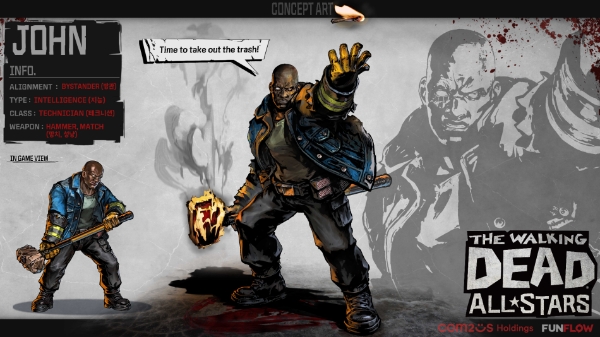 ‘워킹데드: 올스타즈’에 새롭게 등장하는 캐릭터, ‘존’/ 제공 : 컴투스홀딩스