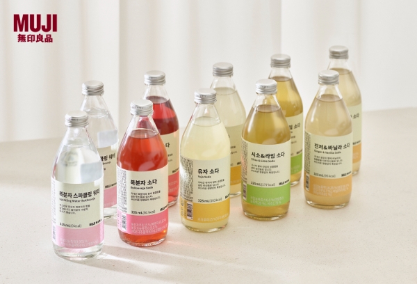 무인양품, 첫 국내 생산 탄산음료 ‘소다 음료 시리즈 5종’ 출시