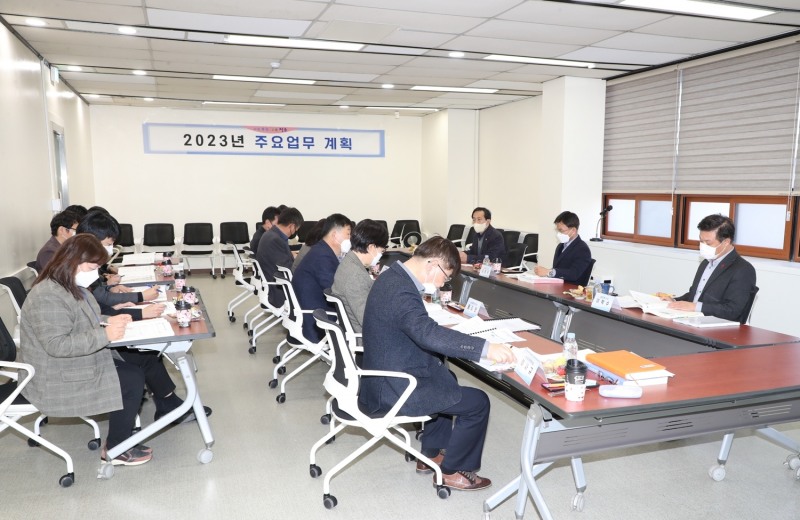 2023년 주요업무 계획 보고회 모습 (사진제공 = 정읍시)
