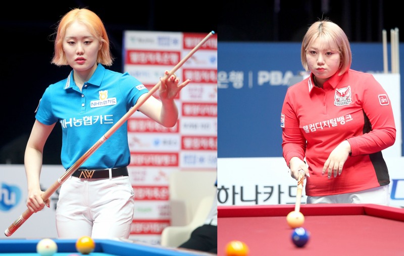 결승행을 다투게 된 90년대생 김보미(왼쪽)와 김예은(사진=PBA)