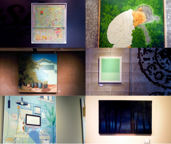 (왼쪽 위에서부터) 김소정 '너를 꿈꾸다', 이이영 'Pinch-out, 토이아치 ‘우리집 멍냥이와 나' / (오른쪽 위에서부터) 감영주 '童想利夢_아이와 같이 이로운 꿈', 양운철 'c ; before spring, winter’, 박정애 '심연산책’