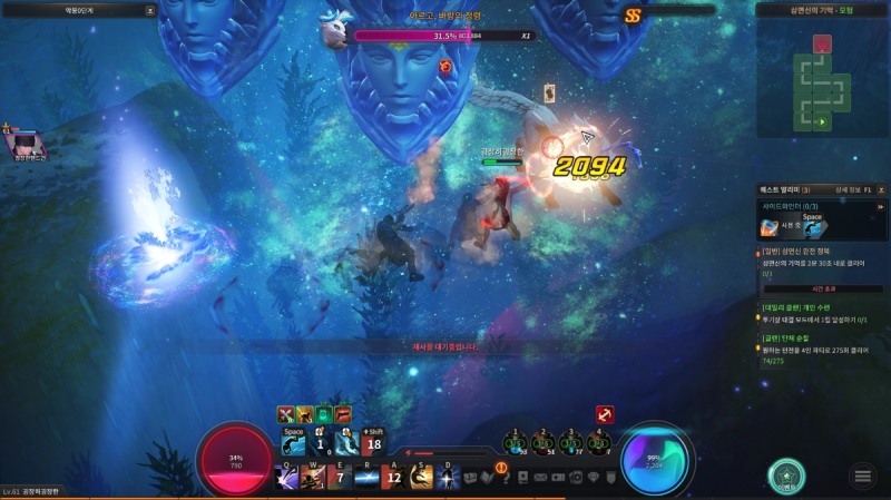 전투장면 인게임 이미지.