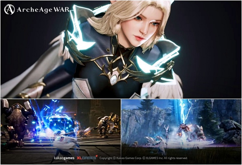 카카오게임즈 기대작 '아키에이지 워' 전투 영상 속도감 호평