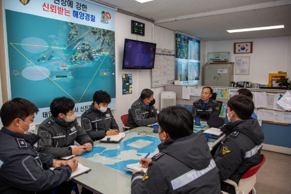 치안현장 점검 (사진제공 = 태안해양경찰)