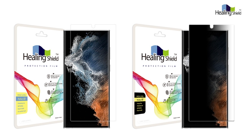 힐링쉴드, 갤럭시S23 울트라 전용 하이레벨 고광택·사생활 보호필름 2종 출시