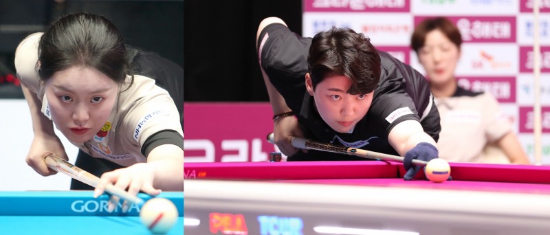 4강에서 만나는 MZ세대 대표주자 김보미(왼쪽)와 백민주(사진=PBA)