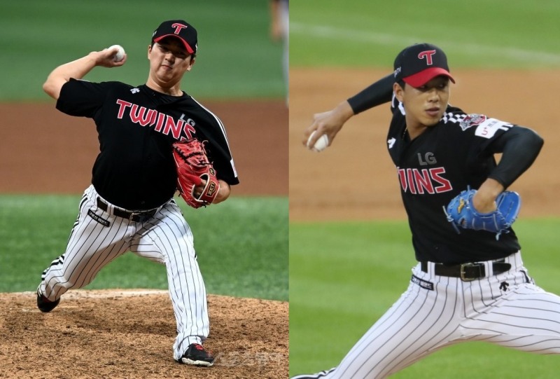 WBC 대표팀의 불펜을 책임질 고우석(왼쪽)과 정우영
